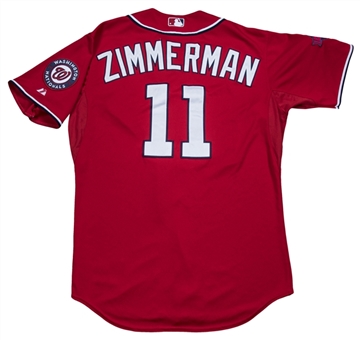 2015 Ryan Zimmerman Game Used Washington Nationals Alternate Jersey (MLB Authenticated & MEARS A10)